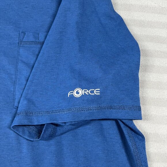 Carhartt Force Shirt Mens Large Blue Relaxed Fit Pocket Short Sleeve 104616 - Picture 10 of 10